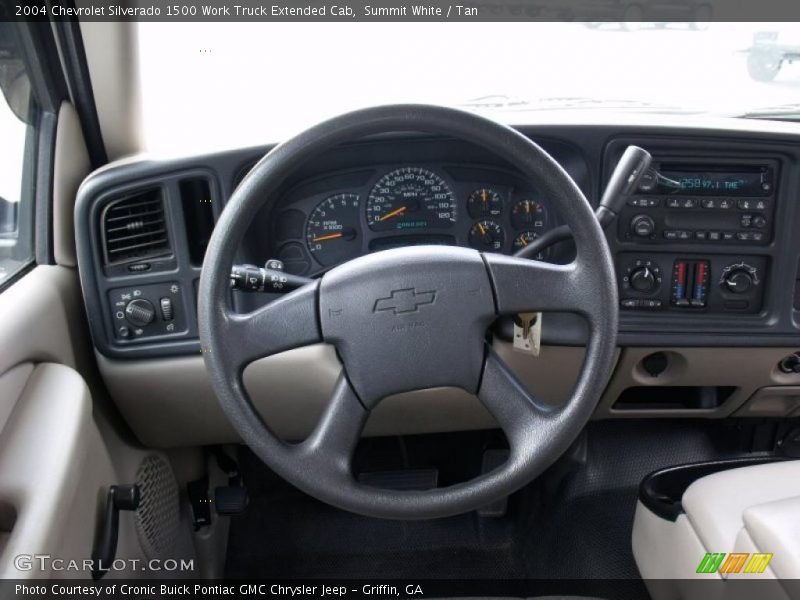 Summit White / Tan 2004 Chevrolet Silverado 1500 Work Truck Extended Cab