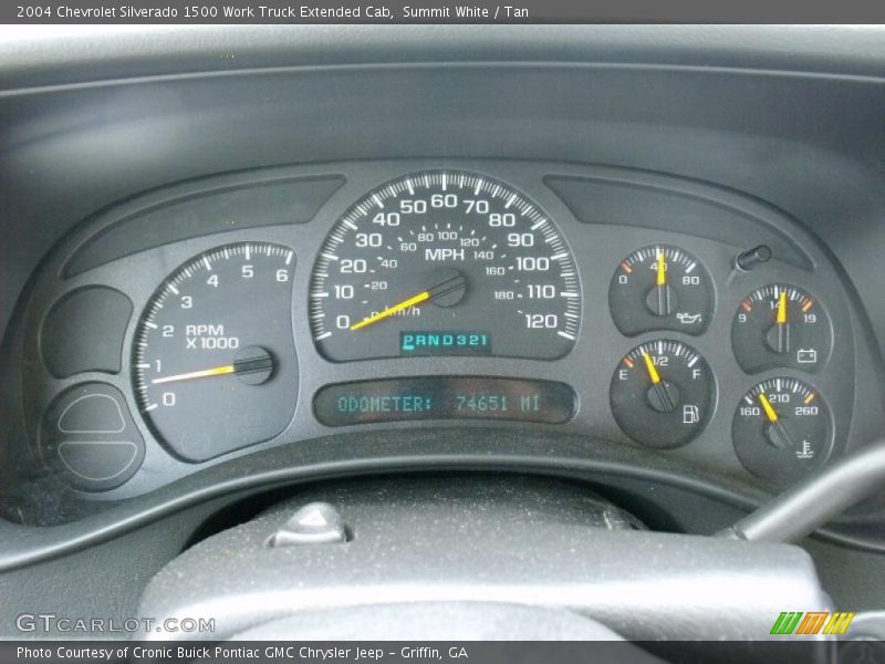 Summit White / Tan 2004 Chevrolet Silverado 1500 Work Truck Extended Cab