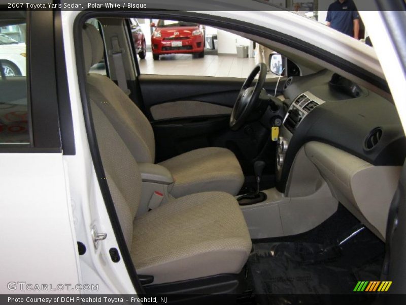 Polar White / Bisque 2007 Toyota Yaris Sedan