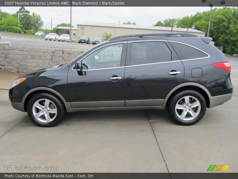 Black Diamond / Black/Saddle 2007 Hyundai Veracruz Limited AWD