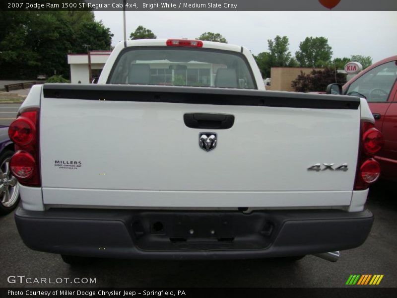 Bright White / Medium Slate Gray 2007 Dodge Ram 1500 ST Regular Cab 4x4