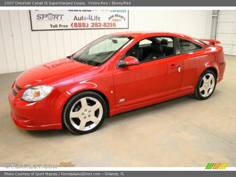 Victory Red / Ebony/Red 2007 Chevrolet Cobalt SS Supercharged Coupe