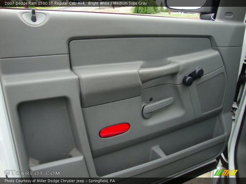 Bright White / Medium Slate Gray 2007 Dodge Ram 1500 ST Regular Cab 4x4