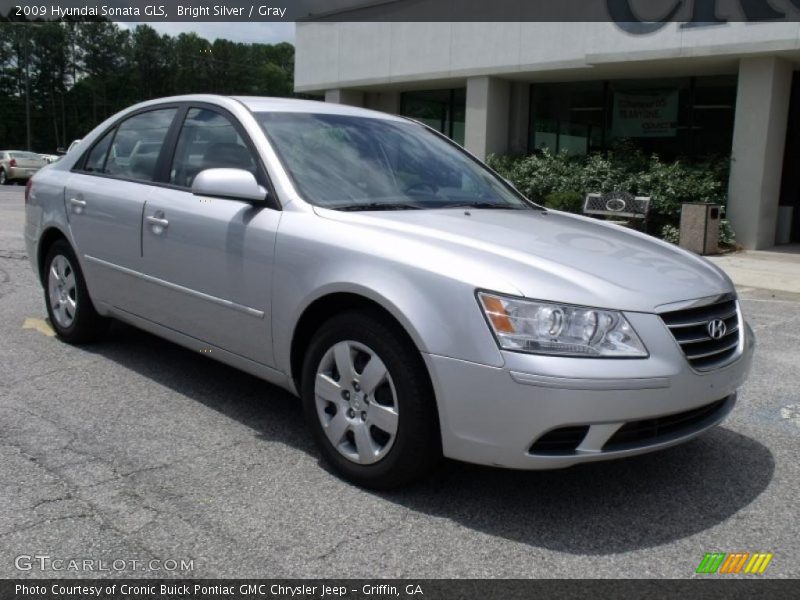 Bright Silver / Gray 2009 Hyundai Sonata GLS