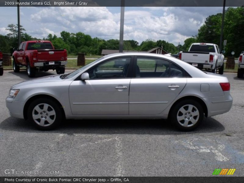 Bright Silver / Gray 2009 Hyundai Sonata GLS