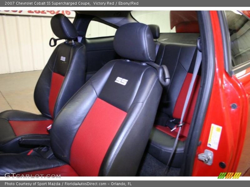 Victory Red / Ebony/Red 2007 Chevrolet Cobalt SS Supercharged Coupe