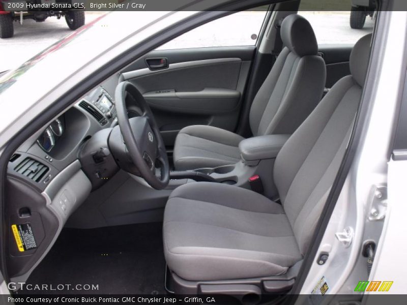 Bright Silver / Gray 2009 Hyundai Sonata GLS