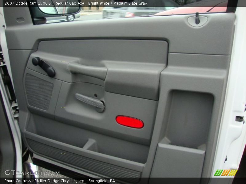 Bright White / Medium Slate Gray 2007 Dodge Ram 1500 ST Regular Cab 4x4