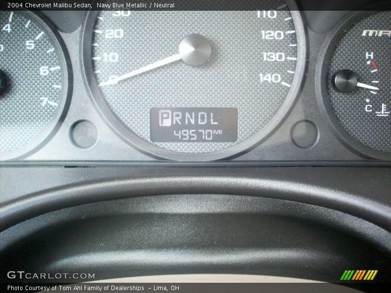 Navy Blue Metallic / Neutral 2004 Chevrolet Malibu Sedan