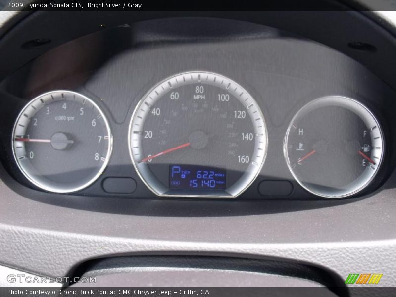 Bright Silver / Gray 2009 Hyundai Sonata GLS