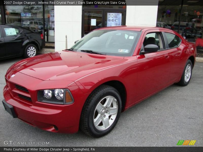 Inferno Red Crystal Pearl / Dark Slate Gray/Light Slate Gray 2007 Dodge Charger
