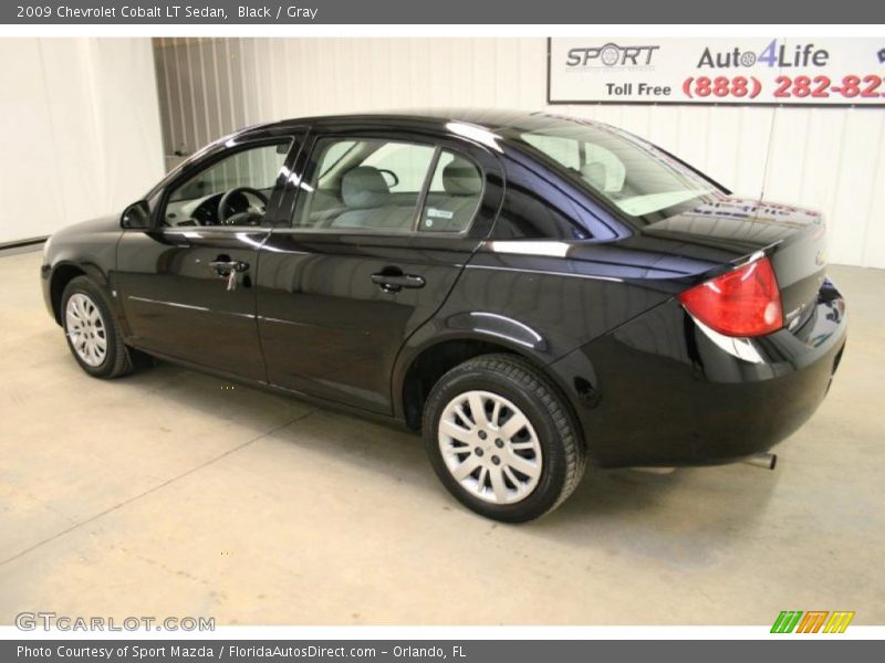 Black / Gray 2009 Chevrolet Cobalt LT Sedan