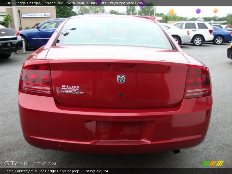 Inferno Red Crystal Pearl / Dark Slate Gray/Light Slate Gray 2007 Dodge Charger