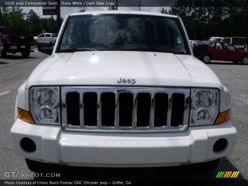 Stone White / Dark Slate Gray 2008 Jeep Commander Sport