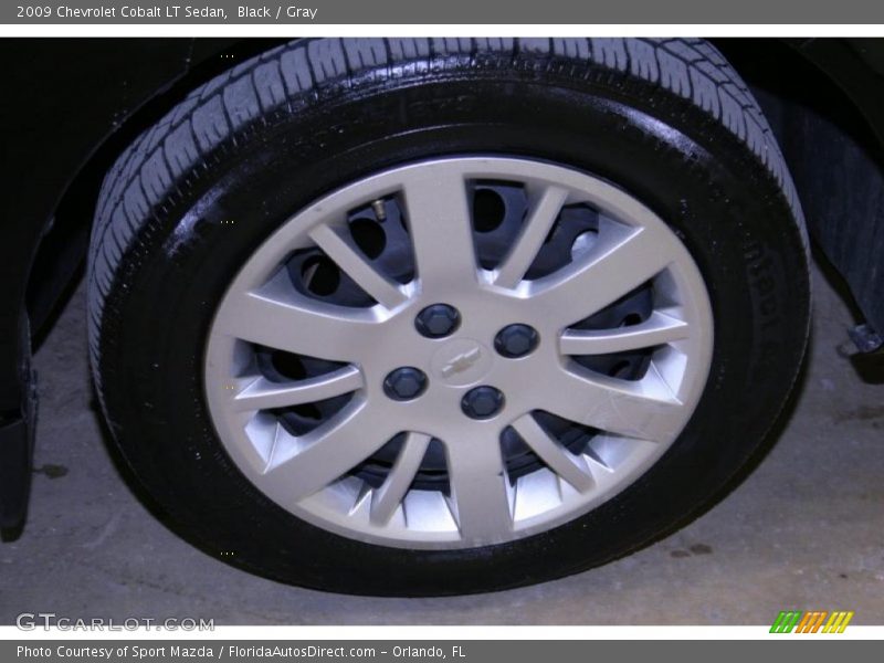 Black / Gray 2009 Chevrolet Cobalt LT Sedan