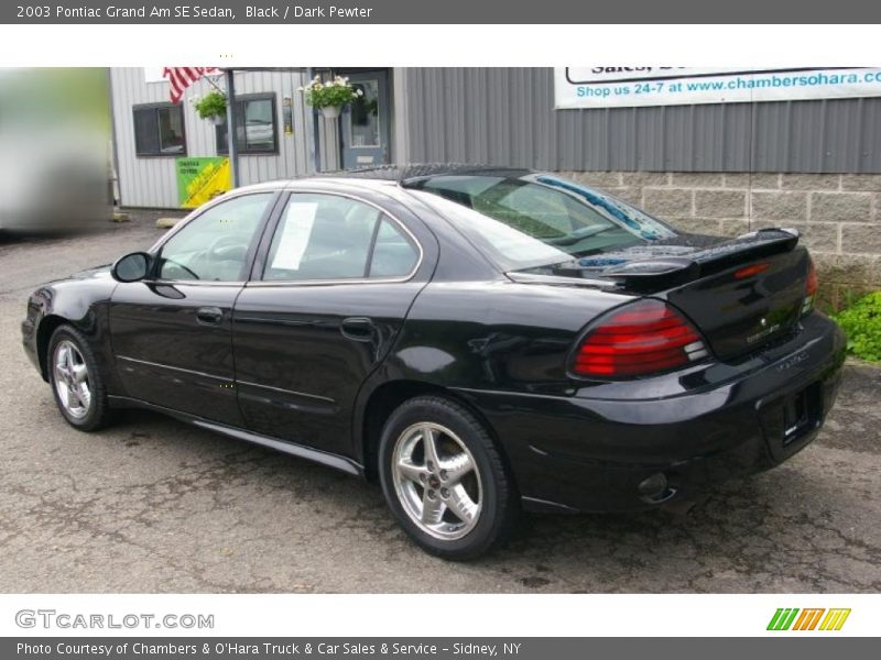 Black / Dark Pewter 2003 Pontiac Grand Am SE Sedan
