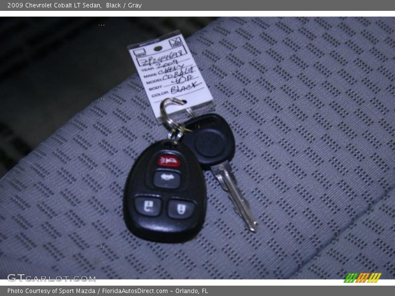 Black / Gray 2009 Chevrolet Cobalt LT Sedan