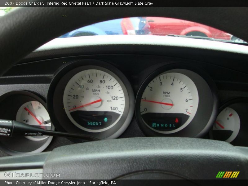 Inferno Red Crystal Pearl / Dark Slate Gray/Light Slate Gray 2007 Dodge Charger
