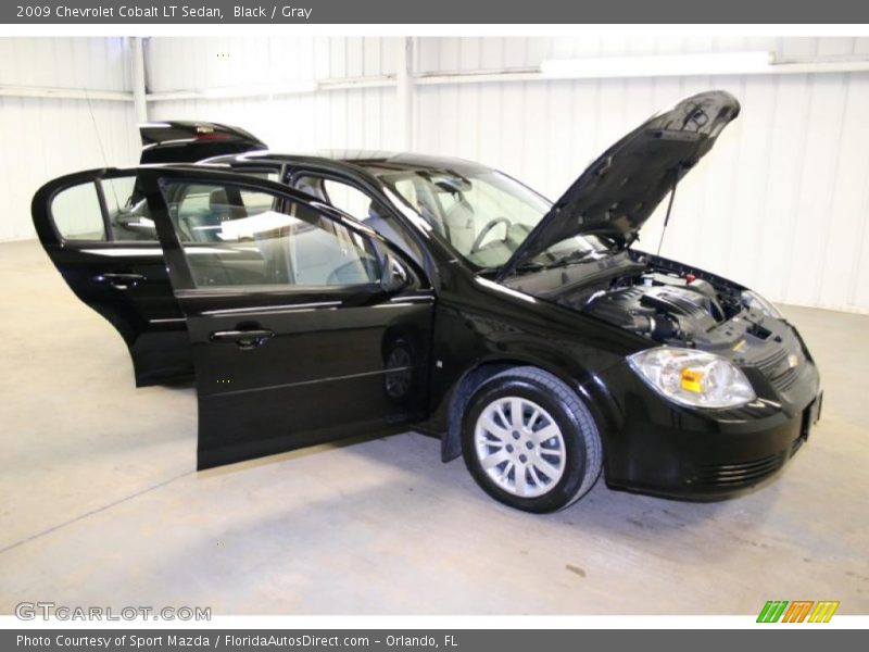 Black / Gray 2009 Chevrolet Cobalt LT Sedan
