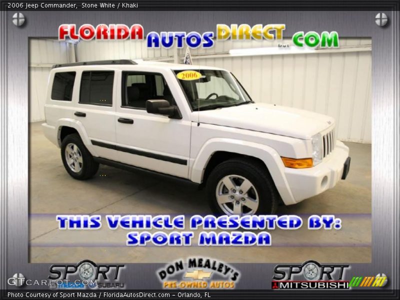 Stone White / Khaki 2006 Jeep Commander
