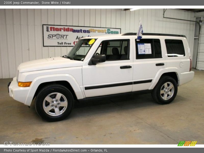 Stone White / Khaki 2006 Jeep Commander