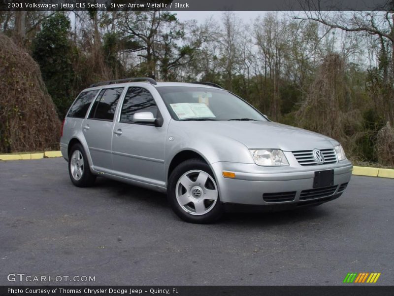 Silver Arrow Metallic / Black 2001 Volkswagen Jetta GLS Sedan