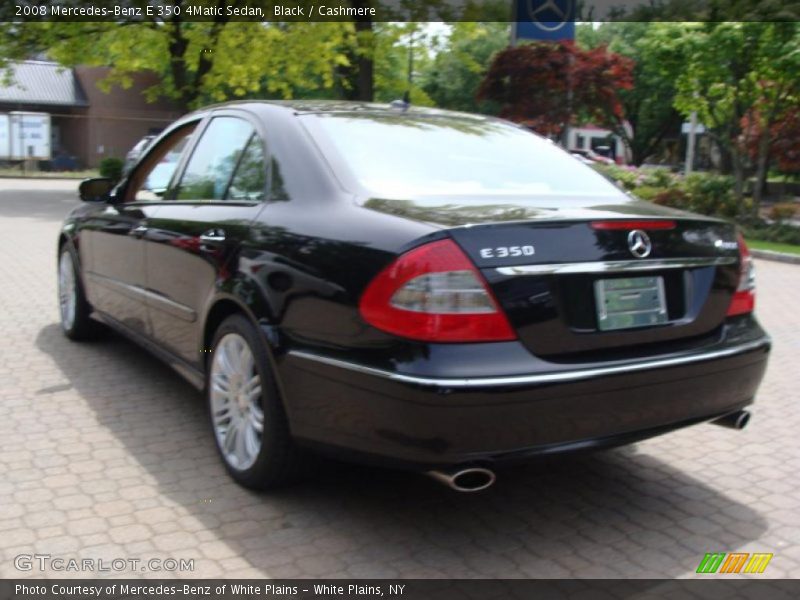 Black / Cashmere 2008 Mercedes-Benz E 350 4Matic Sedan