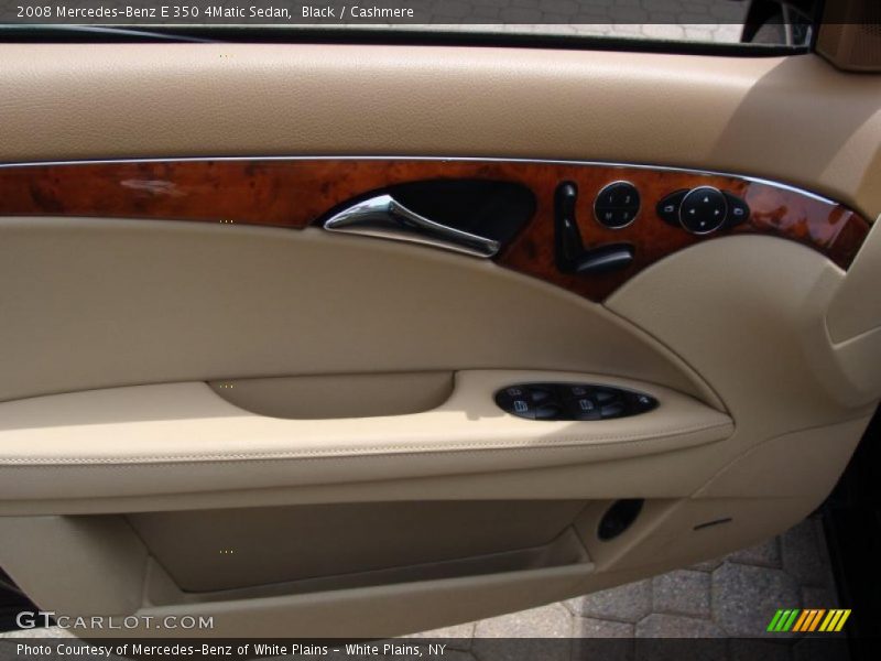 Black / Cashmere 2008 Mercedes-Benz E 350 4Matic Sedan