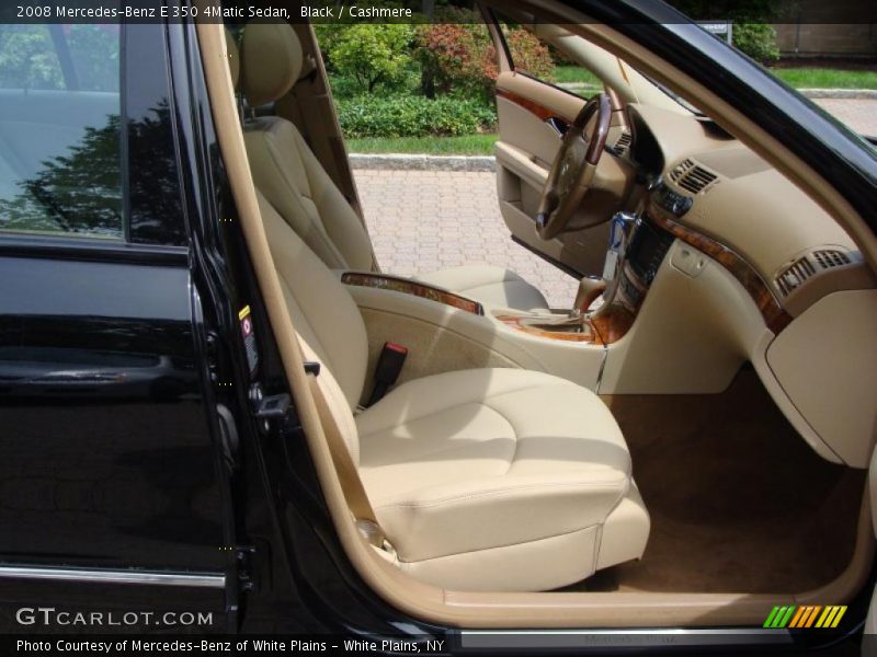 Black / Cashmere 2008 Mercedes-Benz E 350 4Matic Sedan