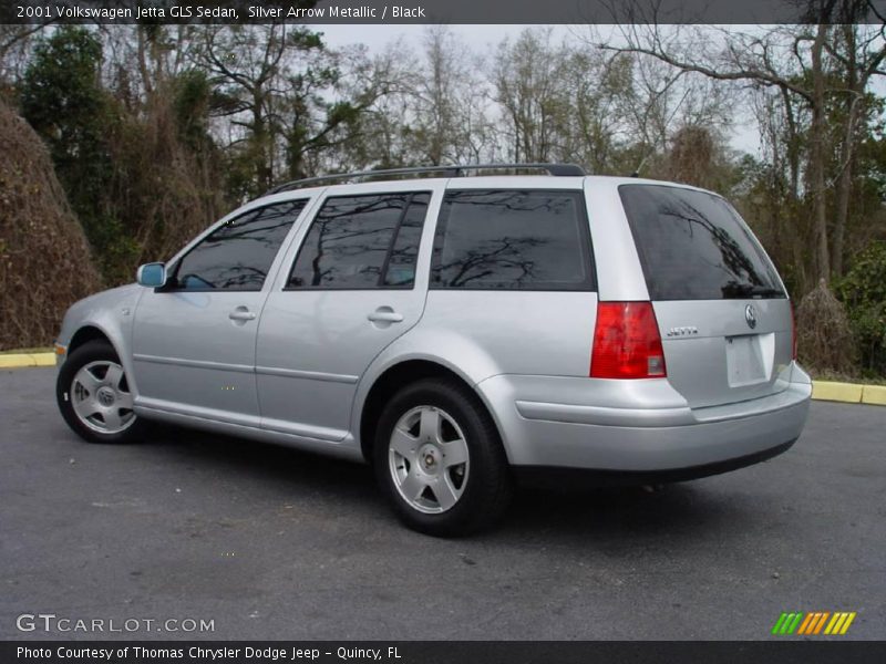 Silver Arrow Metallic / Black 2001 Volkswagen Jetta GLS Sedan