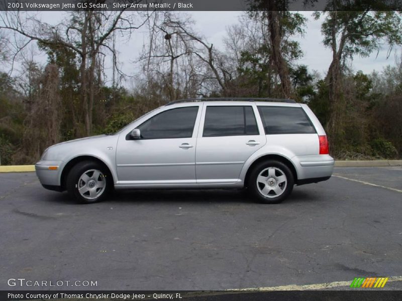 Silver Arrow Metallic / Black 2001 Volkswagen Jetta GLS Sedan
