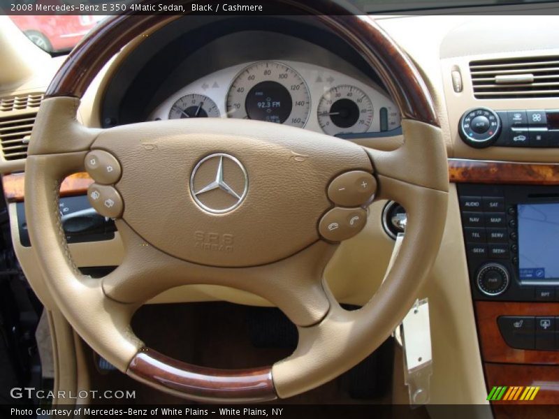 Black / Cashmere 2008 Mercedes-Benz E 350 4Matic Sedan
