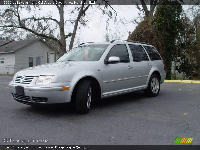 Silver Arrow Metallic / Black 2001 Volkswagen Jetta GLS Sedan