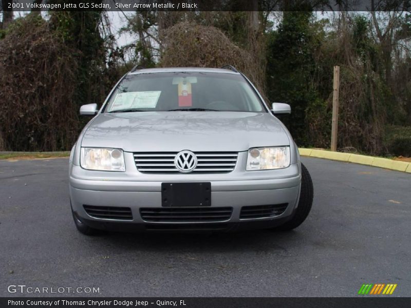 Silver Arrow Metallic / Black 2001 Volkswagen Jetta GLS Sedan