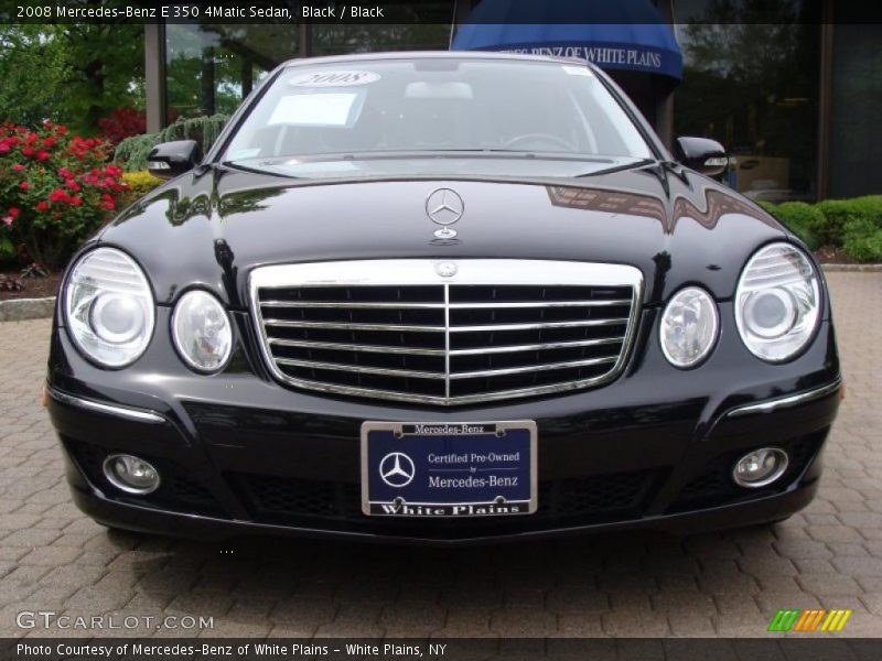 Black / Black 2008 Mercedes-Benz E 350 4Matic Sedan