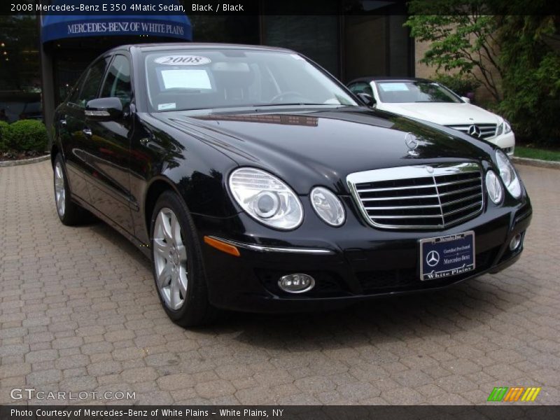 Black / Black 2008 Mercedes-Benz E 350 4Matic Sedan