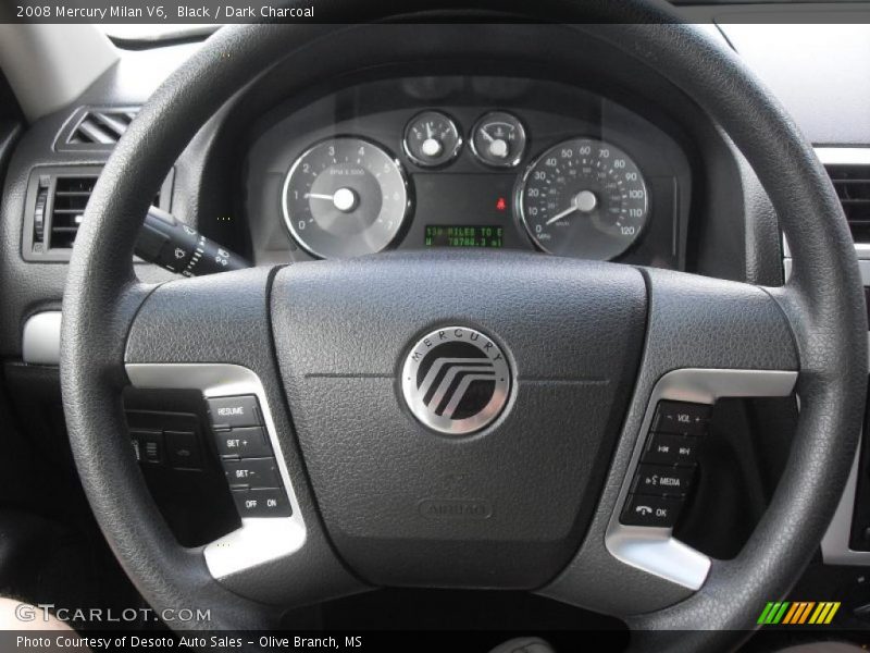 Black / Dark Charcoal 2008 Mercury Milan V6