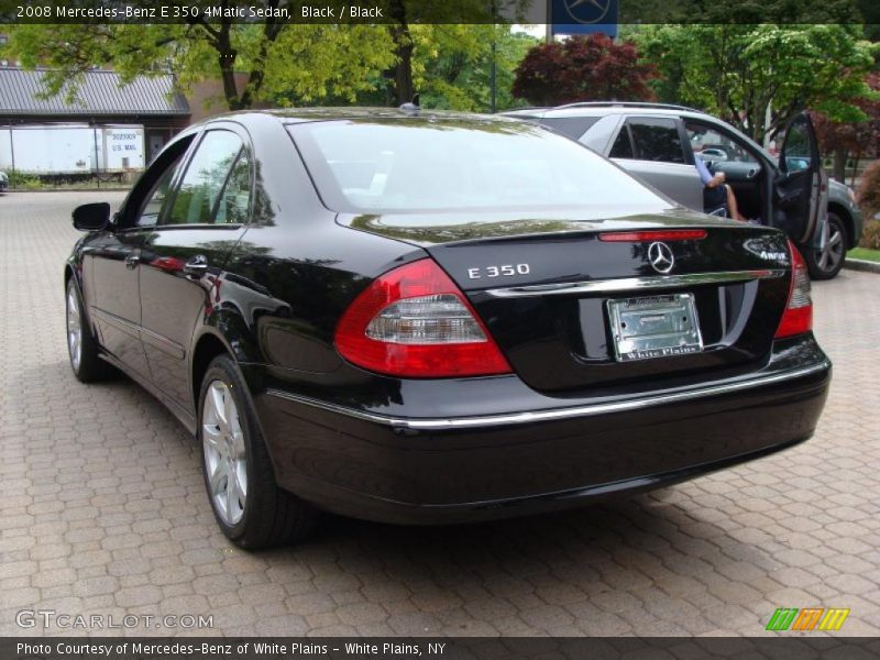 Black / Black 2008 Mercedes-Benz E 350 4Matic Sedan