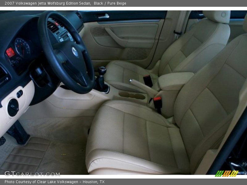 Black / Pure Beige 2007 Volkswagen Jetta Wolfsburg Edition Sedan