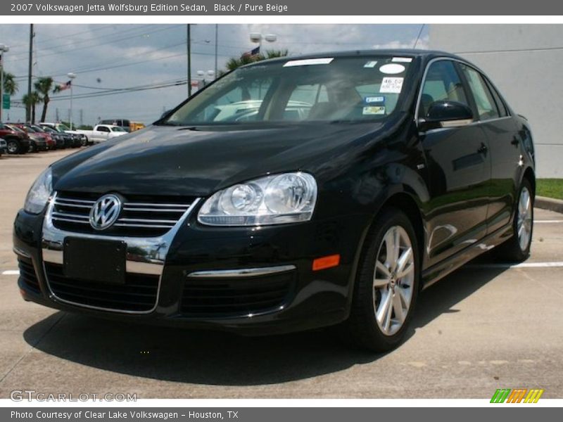 Black / Pure Beige 2007 Volkswagen Jetta Wolfsburg Edition Sedan