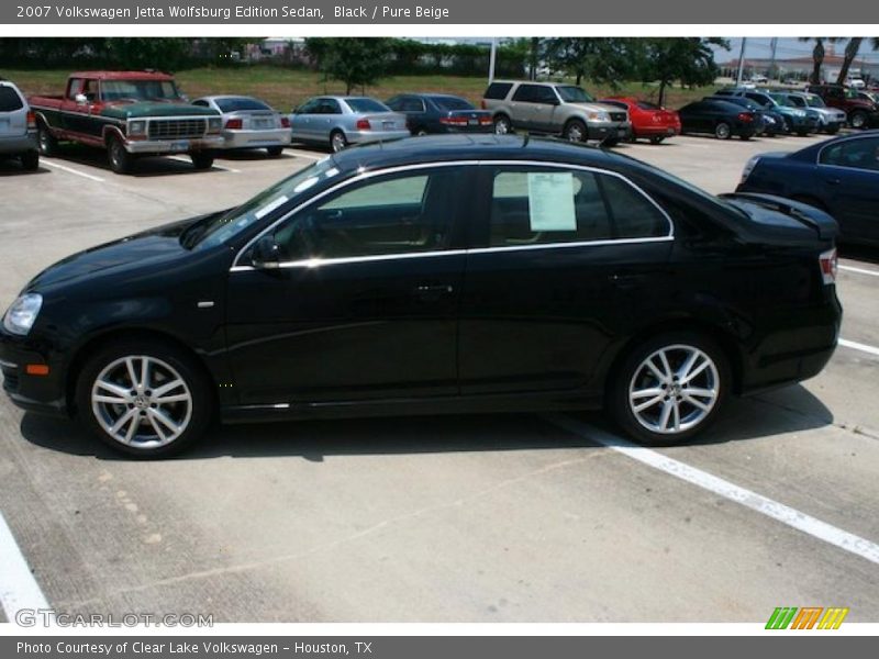 Black / Pure Beige 2007 Volkswagen Jetta Wolfsburg Edition Sedan