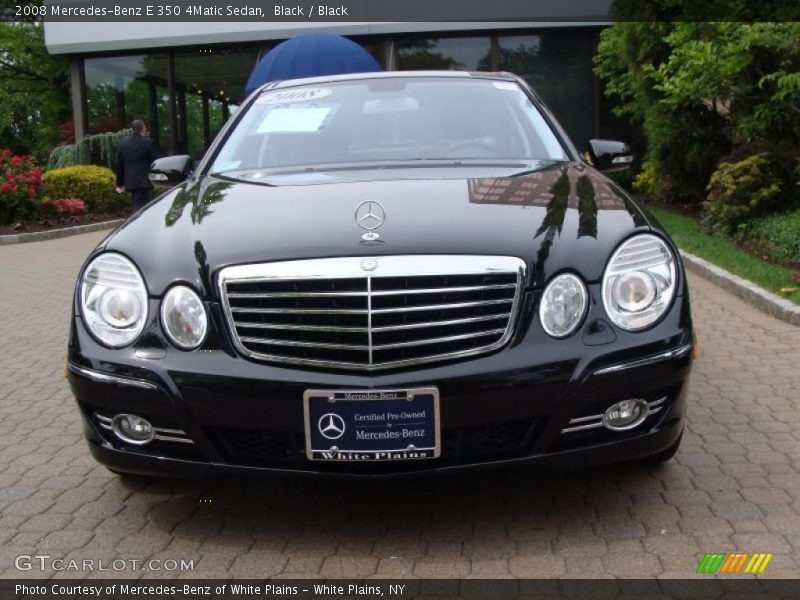 Black / Black 2008 Mercedes-Benz E 350 4Matic Sedan