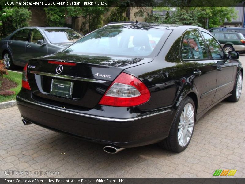 Black / Black 2008 Mercedes-Benz E 350 4Matic Sedan