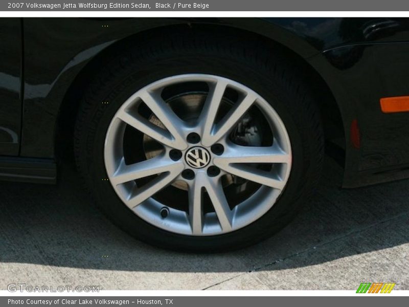 Black / Pure Beige 2007 Volkswagen Jetta Wolfsburg Edition Sedan