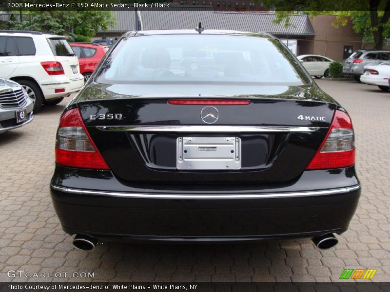 Black / Black 2008 Mercedes-Benz E 350 4Matic Sedan