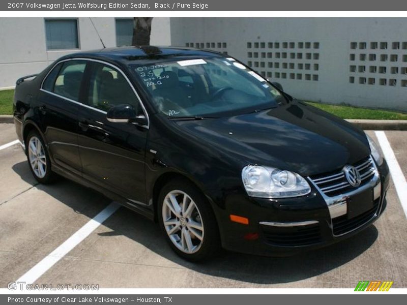 Black / Pure Beige 2007 Volkswagen Jetta Wolfsburg Edition Sedan