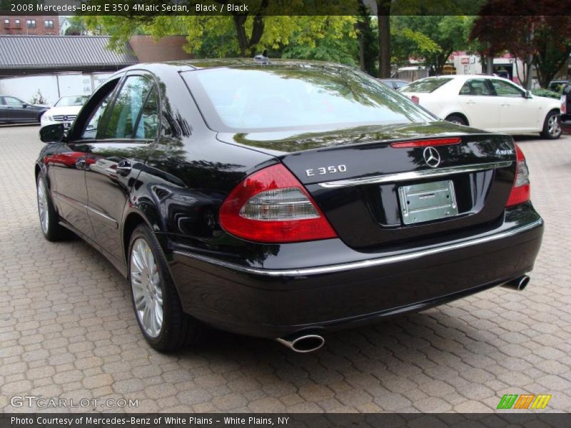 Black / Black 2008 Mercedes-Benz E 350 4Matic Sedan