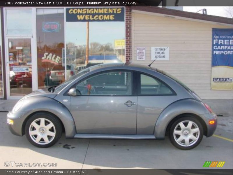 Platinum Grey Metallic / Grey 2002 Volkswagen New Beetle GLX 1.8T Coupe