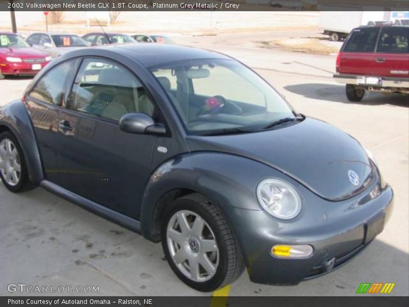 Platinum Grey Metallic / Grey 2002 Volkswagen New Beetle GLX 1.8T Coupe