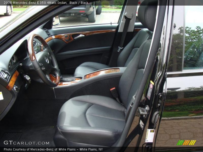 Black / Black 2008 Mercedes-Benz E 350 4Matic Sedan
